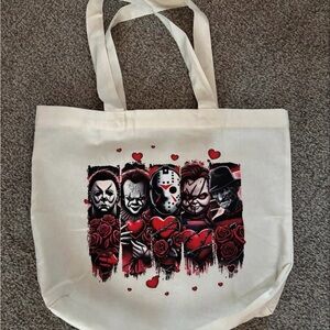 Horror Character Canvas Tote Bag